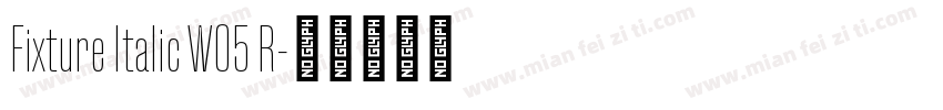 Fixture Italic W05 R字体转换